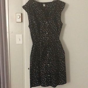 Linen Button Down Floral Dress